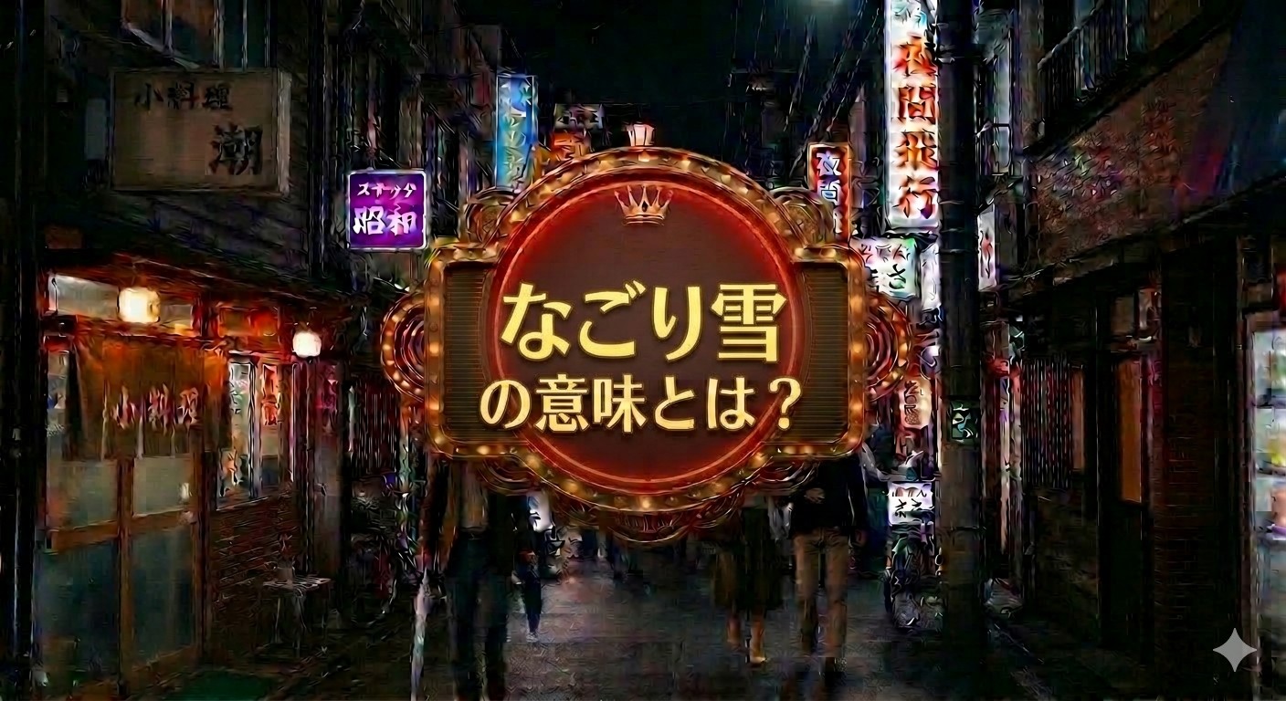 なごり雪の意味とは